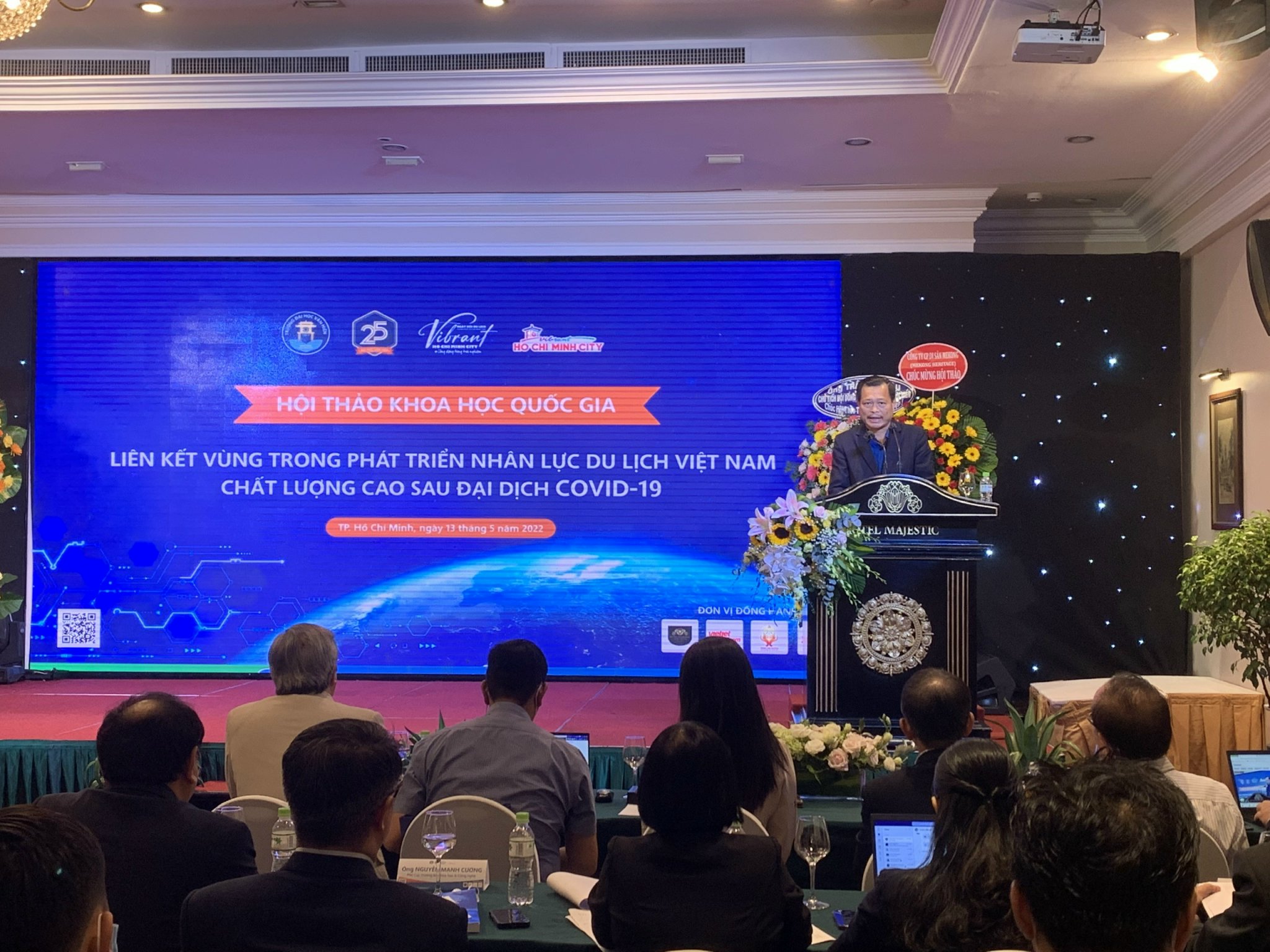 Ông Nguyễn Qúy Phương, Vụ trưởng Vụ Lữ hành Tổng cục Du lịch phát biểu tại Hội thảo